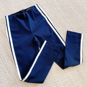 Rag & Bone 2 Black Simone Pants Tuxedo White Stripe Cropped Ankle $325 like new!
